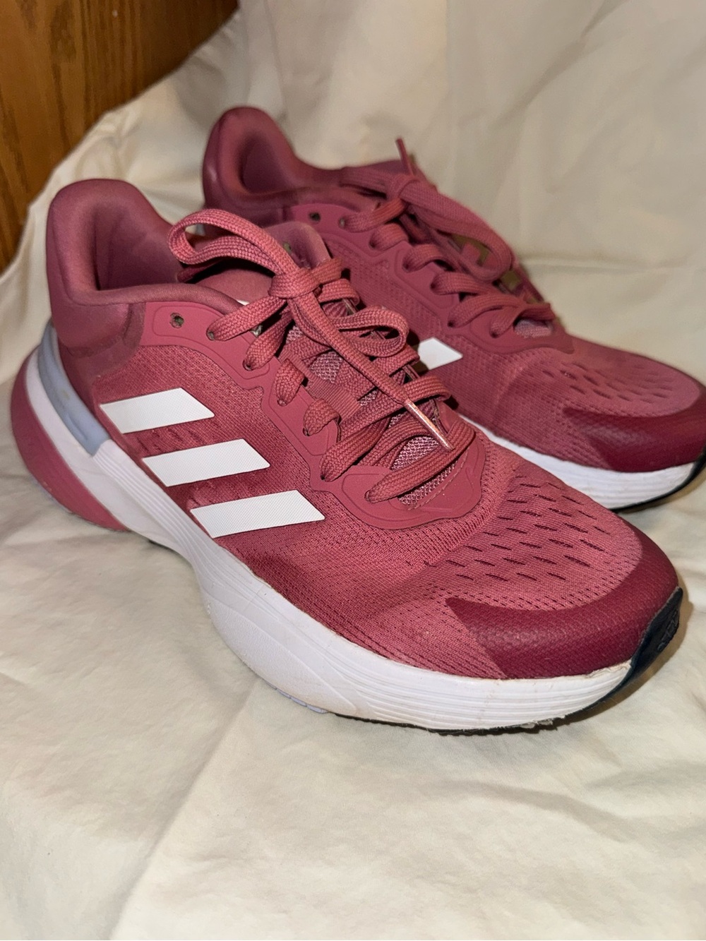 adidas Women's Rose Running Sneakers with White Stripes
